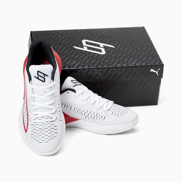 Chaussures de basketball Stewie 1 Team Femme, PUMA White-Tango Red, extralarge